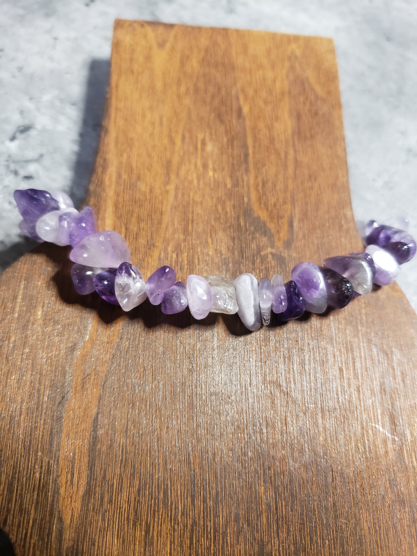 Amethyst Chip Bracelet