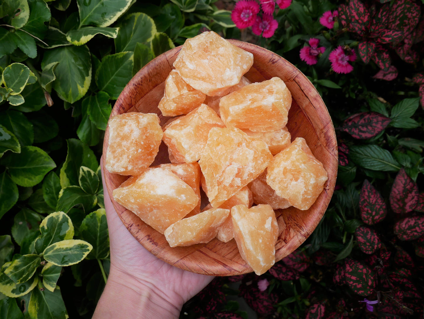 Orange Calcite Rough Stones