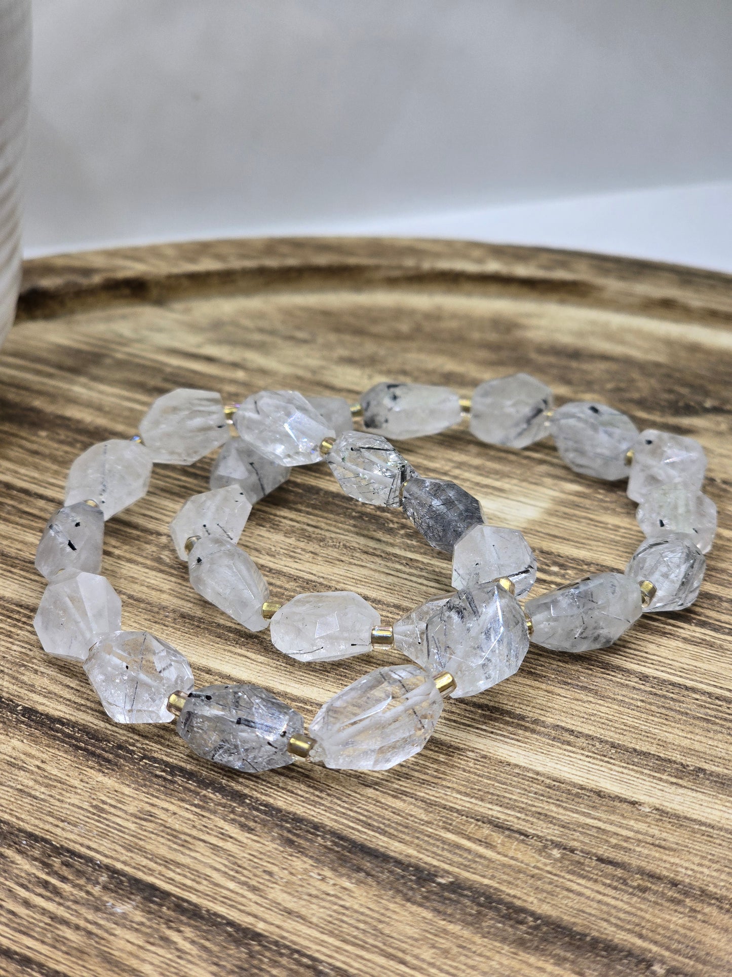 Tourmalinated Quartz Bracelet