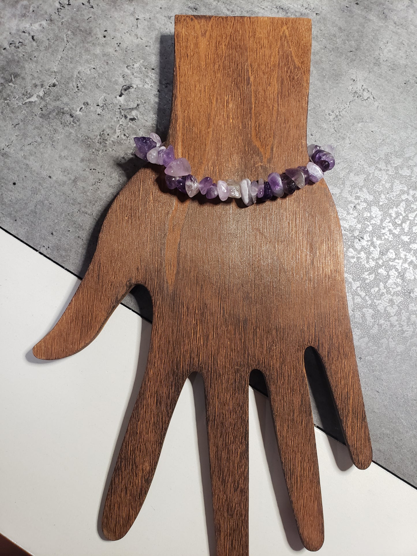 Amethyst Chip Bracelet