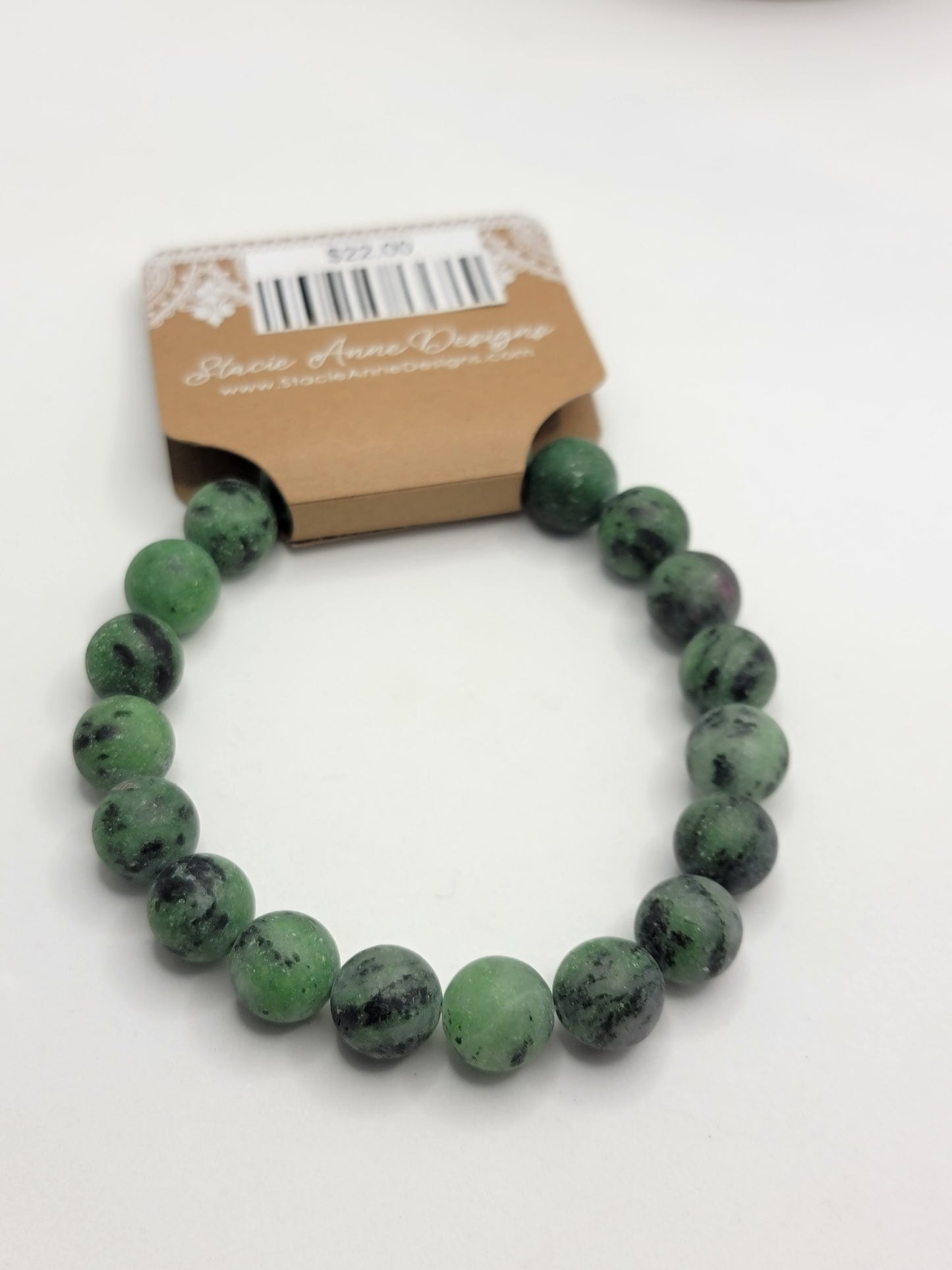 Ruby Zoisite Bracelet - 10mm