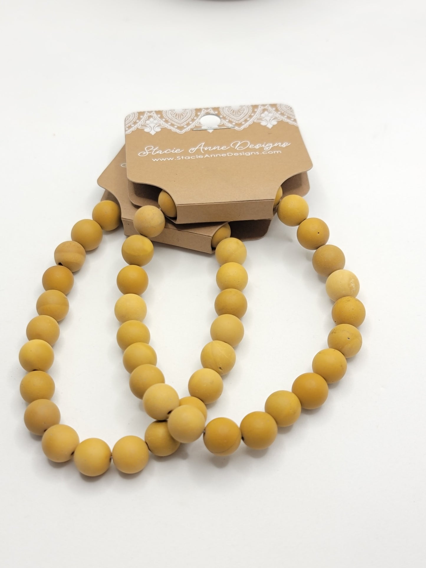 Yellow Mookaite Bracelet - Matte