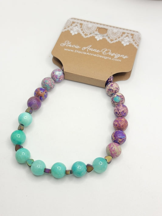 Sea Sediment & Quartz Bracelet