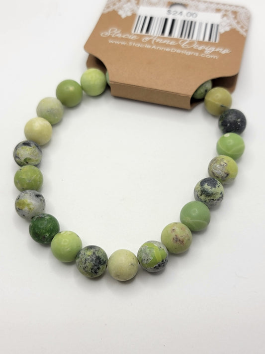 Matte Chrysoprase Bracelet