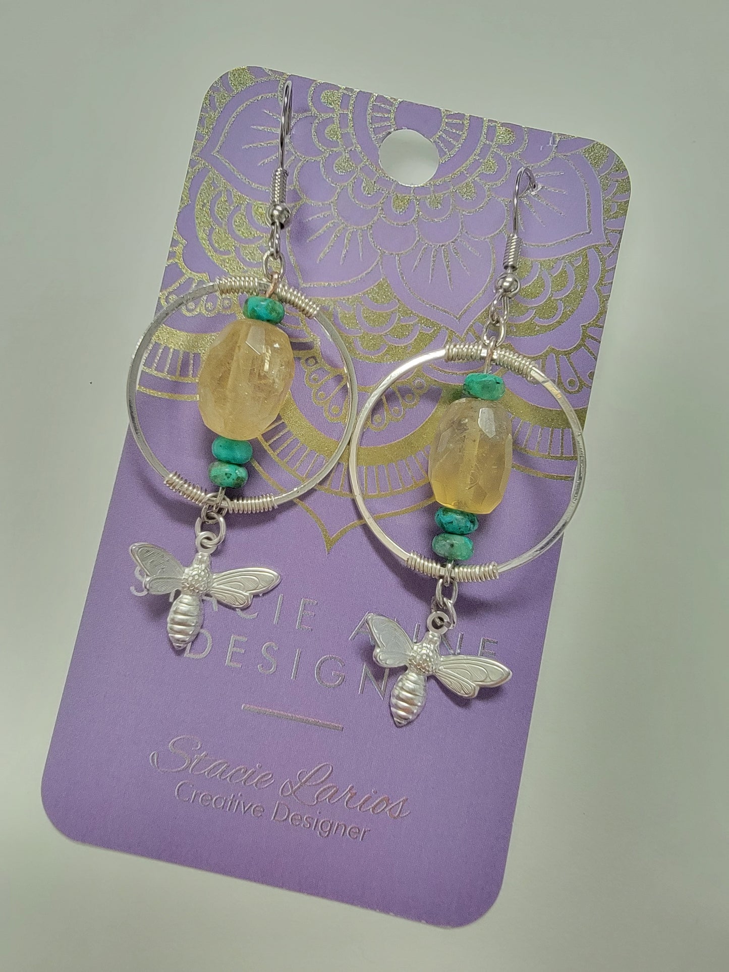 Honey Bee Earrings