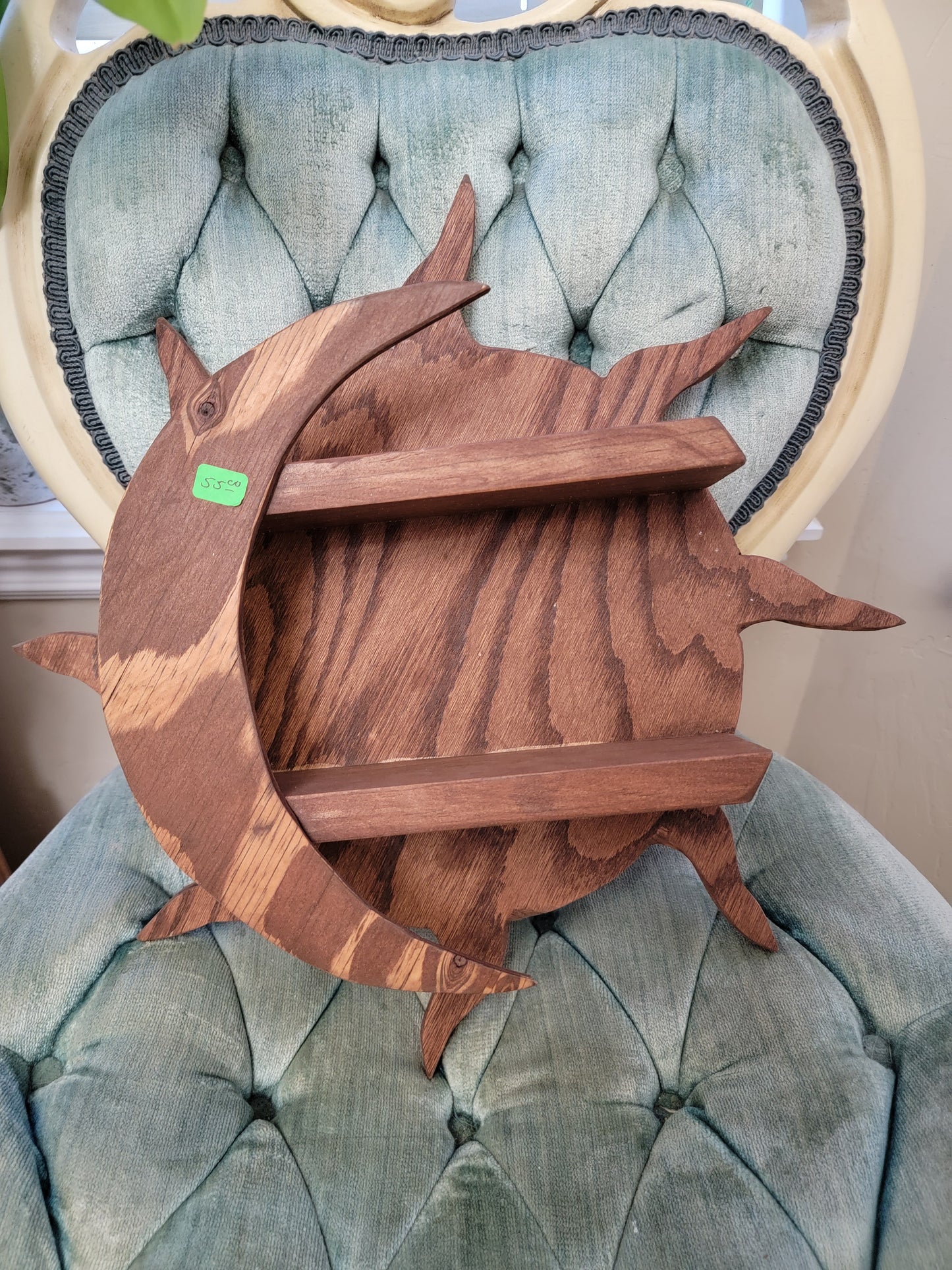 Sun & Moon Wood Shelf