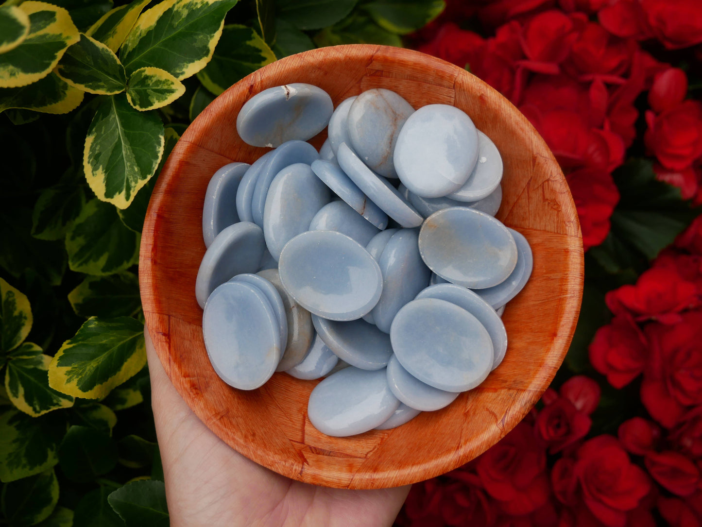 Angelite Worry Stones