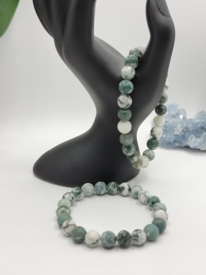 Tree Agate Bracelet - Matte