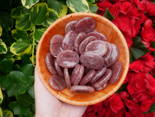 Strawberry Quartz Worry Stones