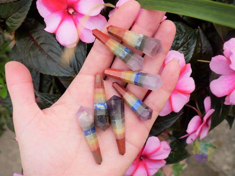 Chakra Double Terminated Crystal Points