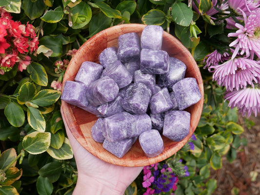 Lepidolite Tumbled Stones Crystals