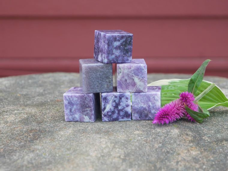 Lepidolite Cubes